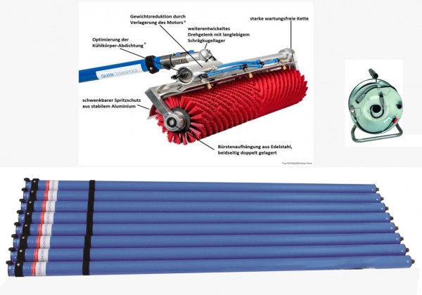 ROTAQLEEN 50cm Bürste + Stangen